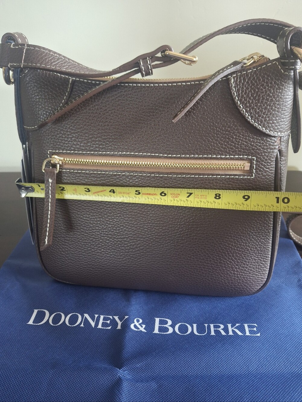 DOONEY & BOURKE The "Lucca" Leather Crossbody - Brown Tmoro - Picture 11 of 13